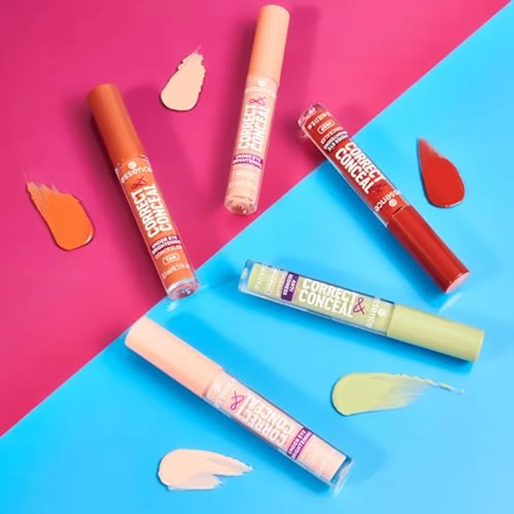essence cosmetics CORRECT & CONCEAL anti redness concealer, Nr. 100, Grün, farbkorrigierend, natürlich, für sensible Haut, vegan, ölfrei, 1er Pack (3.5ml) – Bild 4