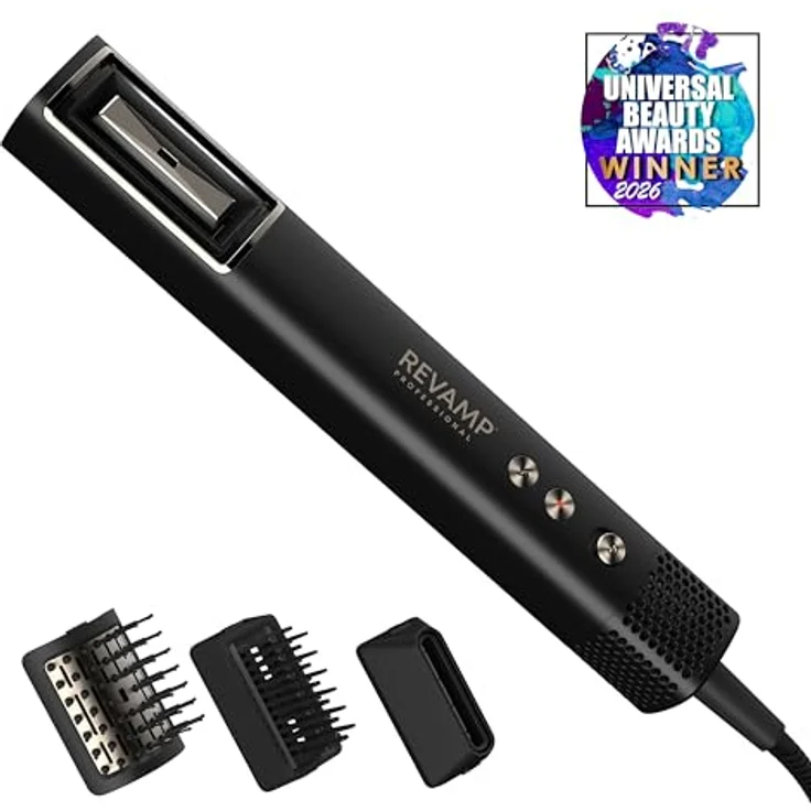 Revamp Professional Styler HydroShine Air Compact 3 in 1 Pro DR-2750-EU, Warmluftbürste mit Hydro-Ionentechnologie zum Frisieren, Glätten und Stylen, kompakt und leicht – Bild 8