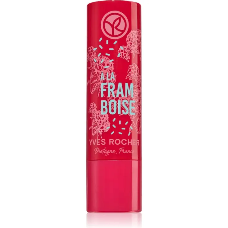 Yves Rocher Bain de Nature Lippenbalsam Raspberry, 4,8 g, feuchtigkeitsspendend mit glanzgebender Farbe