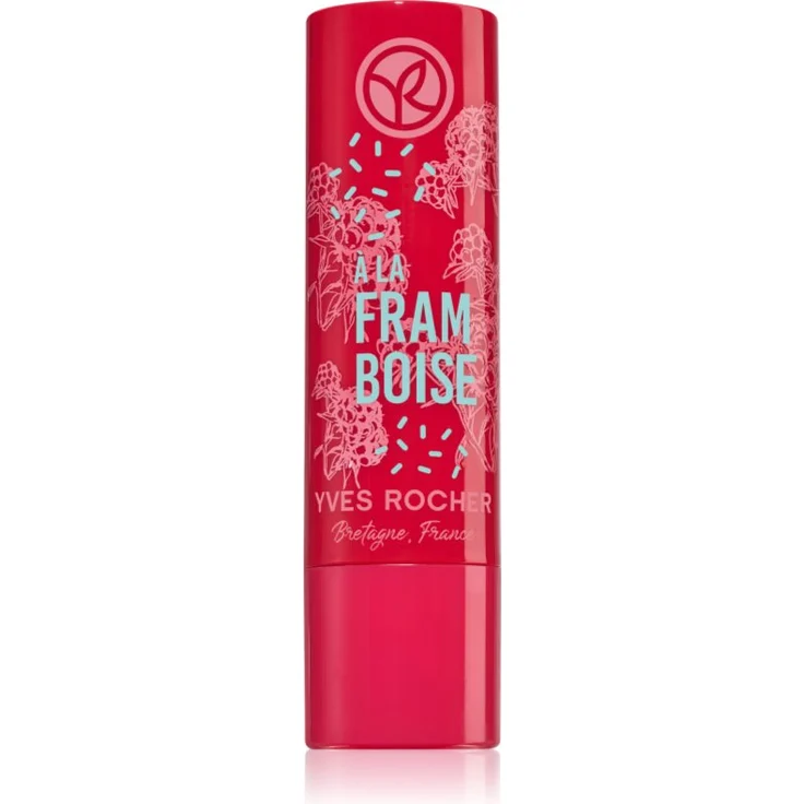 Yves Rocher Bain de Nature Lippenbalsam Raspberry, 4,8 g, feuchtigkeitsspendend mit glanzgebender Farbe