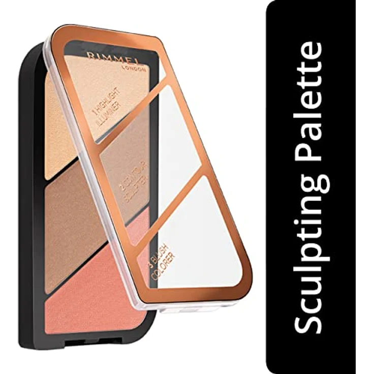 Rimmel London Augen Make-up Kate Sculpting palette #002-coralglow 18,5 gr, – Bild 2