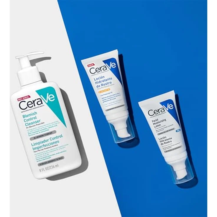 CeraVe Blemish Control Reinigungsgel für unreinheitenanfällige Haut, 473 ml, verstopft nicht die Poren, sanfte Make-up Entferner – Bild 3