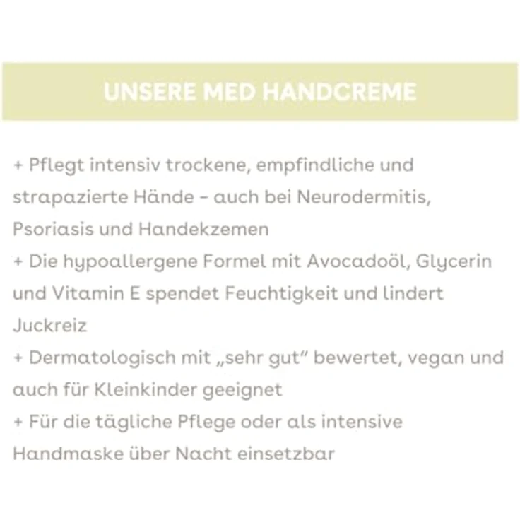 boep med Handcreme, feuchtigkeitsspendende Pflegecreme ohne Duftstoffe für sehr empfindliche Hände, zur Pflege bei Neurodermitis und Psoriasis (40 ml) – Bild 5