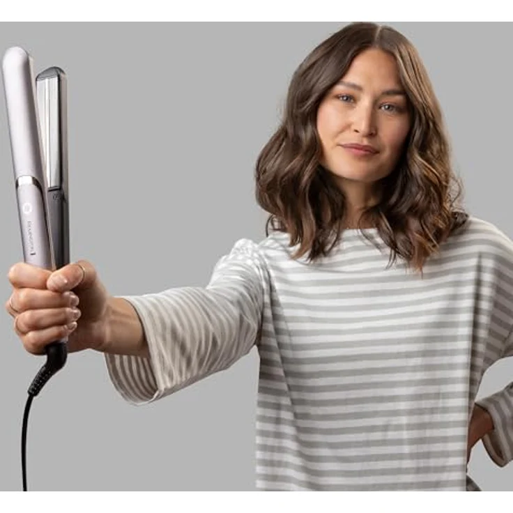 Remington S9880 PROluxe You Glätteisen, bis 230 °C, Memory-Funktion, digitale Temperatureinstellung, LCD Display, StyleAdapt-Technologie, silber – Bild 7