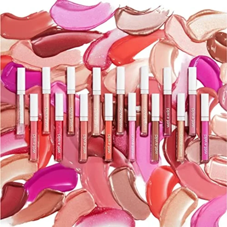 Wet n Wild Mega Slicks Glitzer-Lipgloss, feuchtigkeitsspendend, Farbton Crushed Grapes, 5,4 g – Bild 7