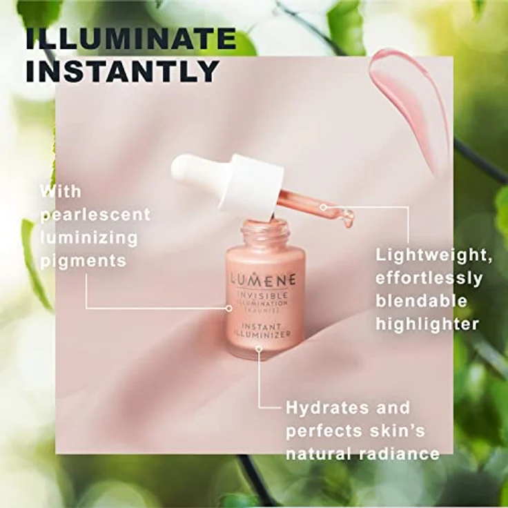 LUMENE Invisible Illumination Flüssiger Bronzer, Vegan, Deep Glow 15 ml - Feuchtigkeitsspendend, nordische Algen und Weidenröschen, recycelbare Verpackung – Bild 3