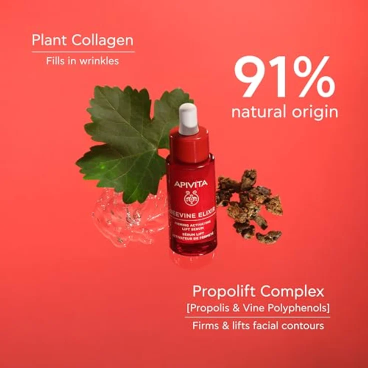 Apivita Beevine Elixir Lift Serum, festigendes Liftingserum zur Verjüngung der Gesichtshaut, 30 ml – Bild 3
