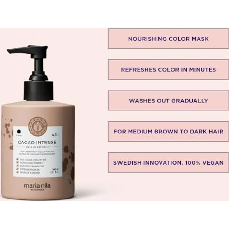 Maria Nila Colour Refresh Cacao Intense Farbmasken , 4.10,1er Pack (1 x 300 ml) – Bild 2