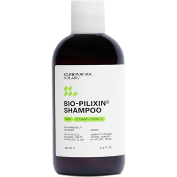 Scandinavian Biolabs Bio-Pilixin® Hair Strength Shampoo, gegen Haarausfall für Frauen, 250 ml, vegan mit Kurkumaextrakt und Aminosäurekomplex
