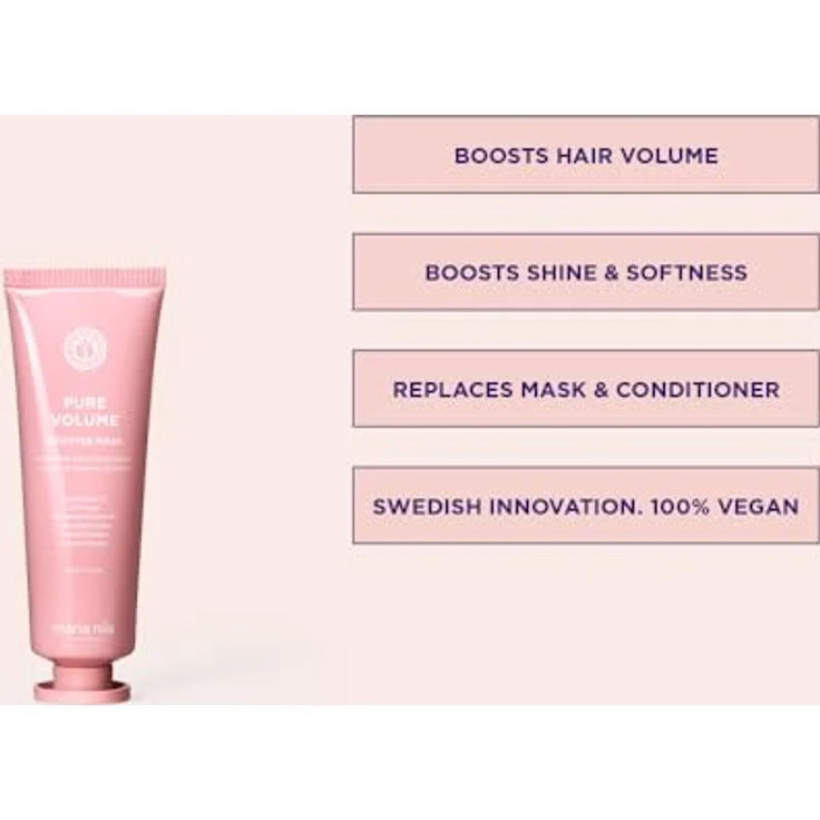 Maria Nila Pure Volume Booster Masque, 50 ml - Intensivpflege für feines Haar - Vegan & Tierfreundlich - Reisegröße – Bild 2
