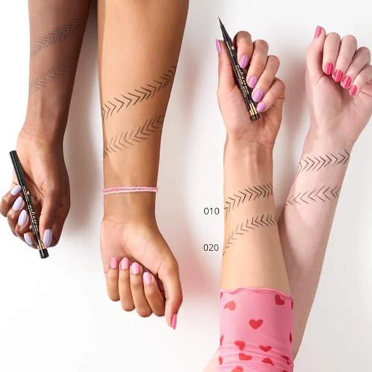 essence Eyeliner Pen, Eyelinerstift 020 Brown, 1.1 ml, liquid & gel, für präzise Linien – Bild 5