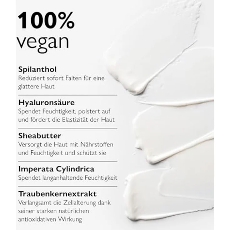 Biotulin Soft Cream 50ml - Anti-Falten Feuchtigkeitscreme mit Spilanthol und Hyaluronsäure - aufgepolsterte Haut für 24 Stunden – Bild 3