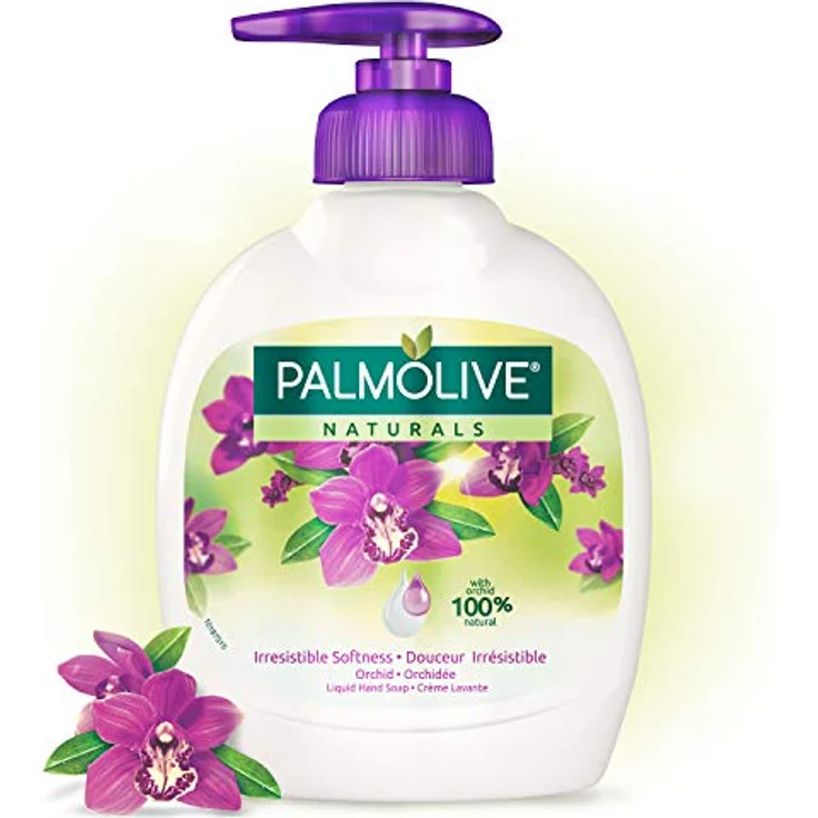 Palmolive Flüssig- Seife Wilde Orchidee, 3er Pack (3 x 300 ml) - 100% natürlichen Ursprungs, seifenfreie Formel, dermatologisch getestet – Bild 1
