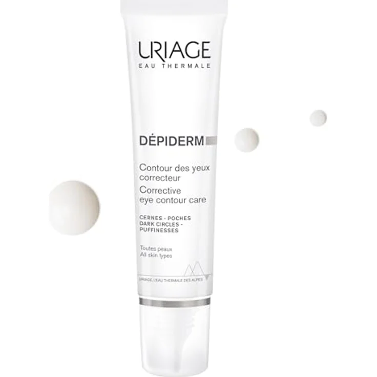 Uriage Dépiderm Korrigierende Augenpflege 15ml - Gegen Schwellungen & Augenringe - Feuchtigkeitsspendender & Schützender Augenkorrektor - Dermatologisch Getestet – Bild 1