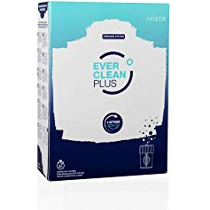 Avizor Ever Clean Plus 3-Monatspack 2 x 350 ml Peroxidsystem für weiche Kontaktlinsen, inkl. 2 Aufbewahrungsbehälter – Bild 5