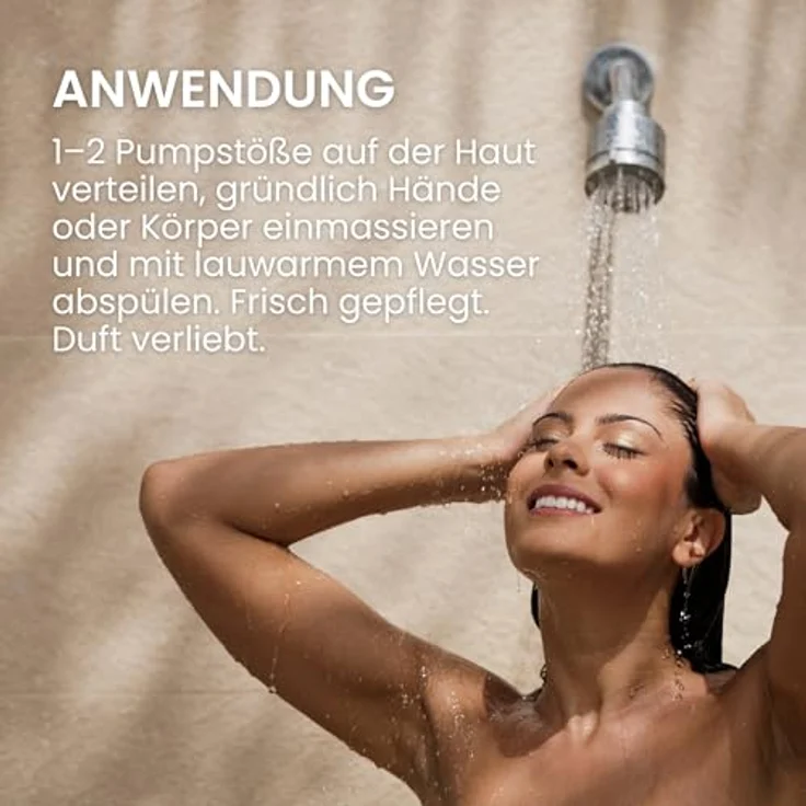 Jean & Len Hand & Body Cleanser Lemonverbena & Mint, vegane Flüssigseife, 500 ml, für normale bis trockene Haut, erfrischender Duft in hochwertiger Flasche – Bild 4