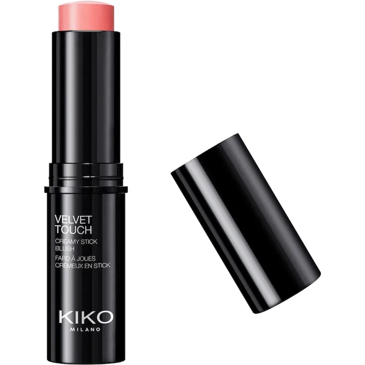 KIKO Milano Velvet Touch Creamy Stick Blush, 10 g, Golden Peach, cremige Textur, pflegende Öle, für empfindliche Haut