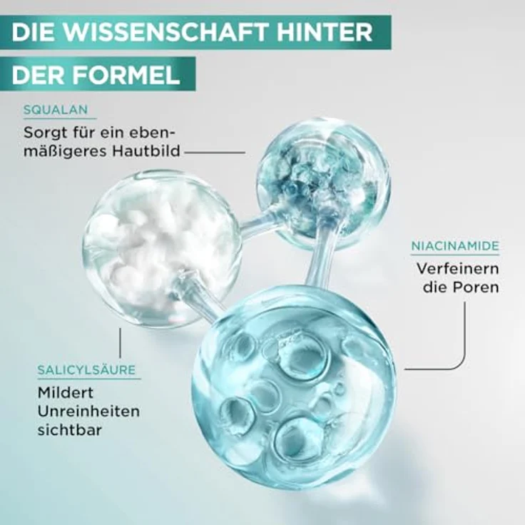 Garnier Salicylic Exfoliating Liquid Care, Toner mit 7 % Salicylsäure und Niacinamide, sanftes Gesichtspeeling für gemilderte Unreinheiten und ebenmäßigen Teint, 120 ml – Bild 3