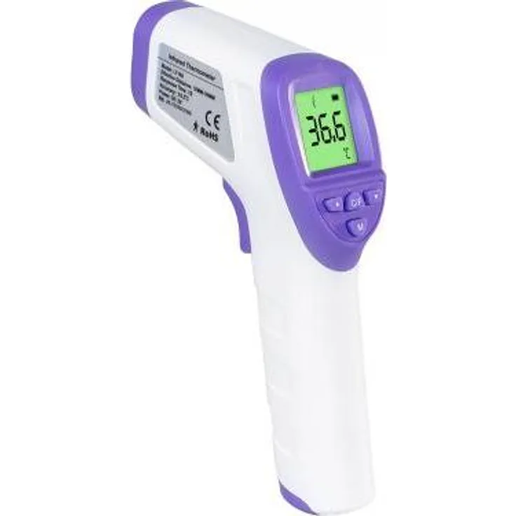 Orava LY-168, Berührungsloses Fieberthermometer mit 1 Sekunde Messzeit, Speicher für 32 Messwerte, automatische Abschaltung