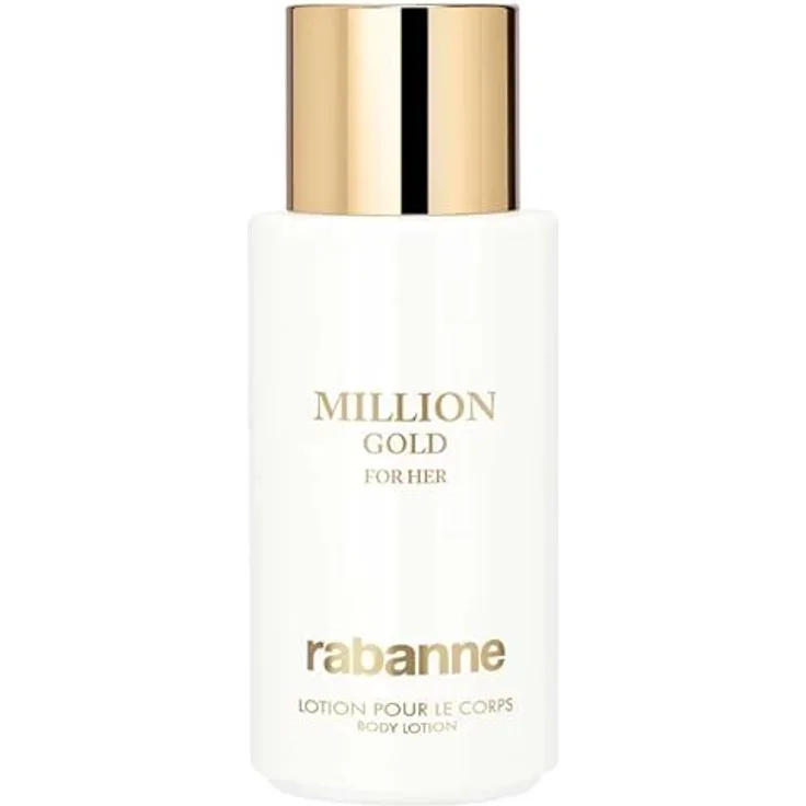 Paco Rabanne Million Gold For Her, Bodylotion mit blumigem Duft und feuchtigkeitsspendender Formel, 200 ml