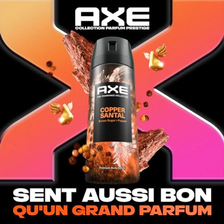 AXE Deodorant für Herren, Kupfer-Sandelholz, Prestige Kollektion, Anti-Transpirant-Spray, 72 Stunden Frische Non-Stop, Sandelholz und Pfeffer, 150 ml – Bild 2