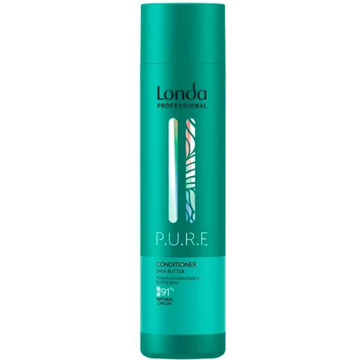 Londa Professional P.U.R.E Conditioner, Haarspülung mit Sheabutter für trockenes Haar, 250 ml, vegan, ohne Parabene und Silikone
