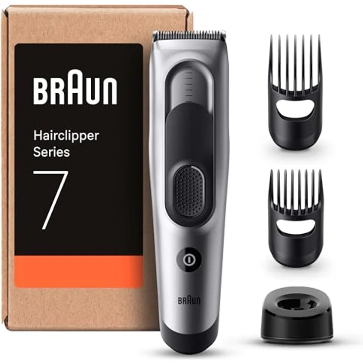 Braun Series 7 Haarschneider für Herren, kabellos mit 17 Längeneinstellungen, ergonomischer Griff und langlebigen Klingen, recycelbare Verpackung – Bild 2