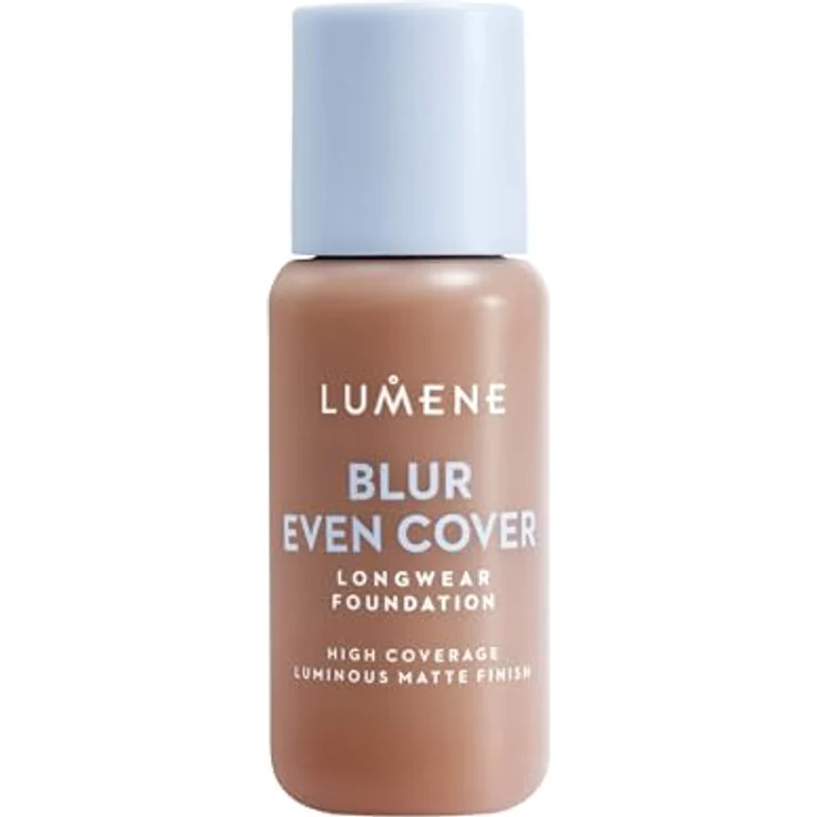 Lumene Blur Even Cover Foundation, 30 ml, hohe Deckkraft mit mattem Finish, vegan, mit Niacinamid und nordischer Heidelbeere – Bild 2