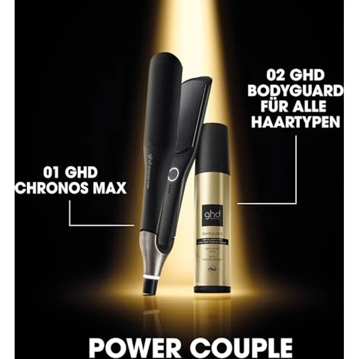 ghd Chronos Max Glätteisen – 185°C, Schnellaufheizfunktion, 30 Sek. Aufheizzeit, ideal für lange Haare - Schwarz – Bild 8