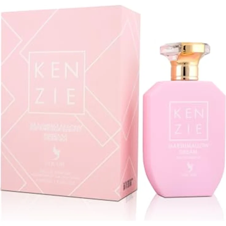 VOLARÉ Kenzie Marshmallow Dream Eau de Parfum für Damen, 100 ml, süßer Duft mit Marshmallow- und Vanillenoten, rosafarbene Box – Bild 1