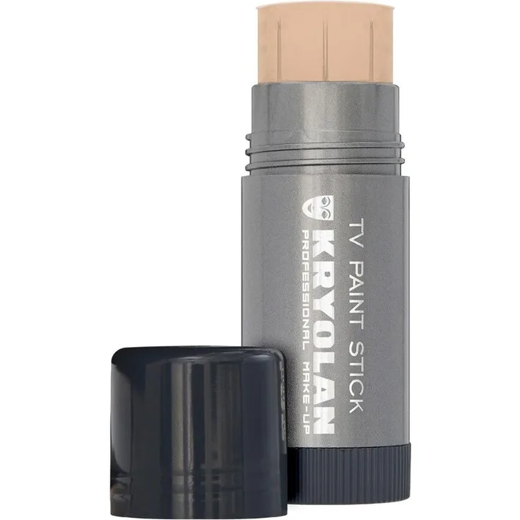 Kryolan TV Paint Stick Foundation, stark deckende Foundation mit mattem Finish, 25 g, ivory