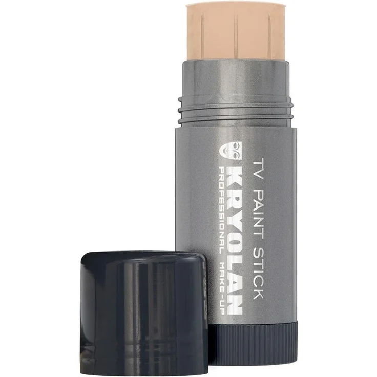 Kryolan TV Paint Stick Foundation, stark deckende Foundation mit mattem Finish, 25 g, ivory