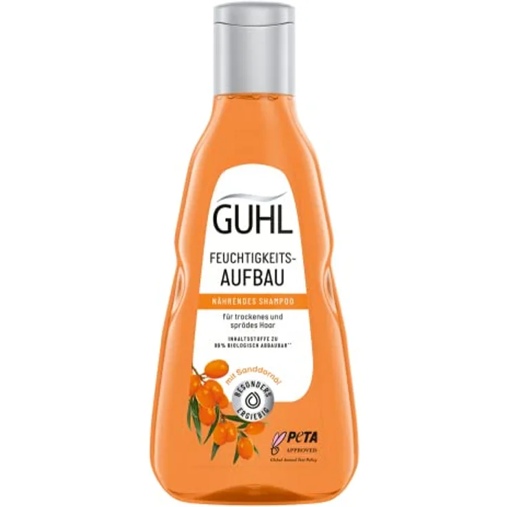 Guhl Feuchtigkeitsaufbau Shampoo - Inhalt: 250 ml - Verleiht trockenem Haar Feuchtigkeit
