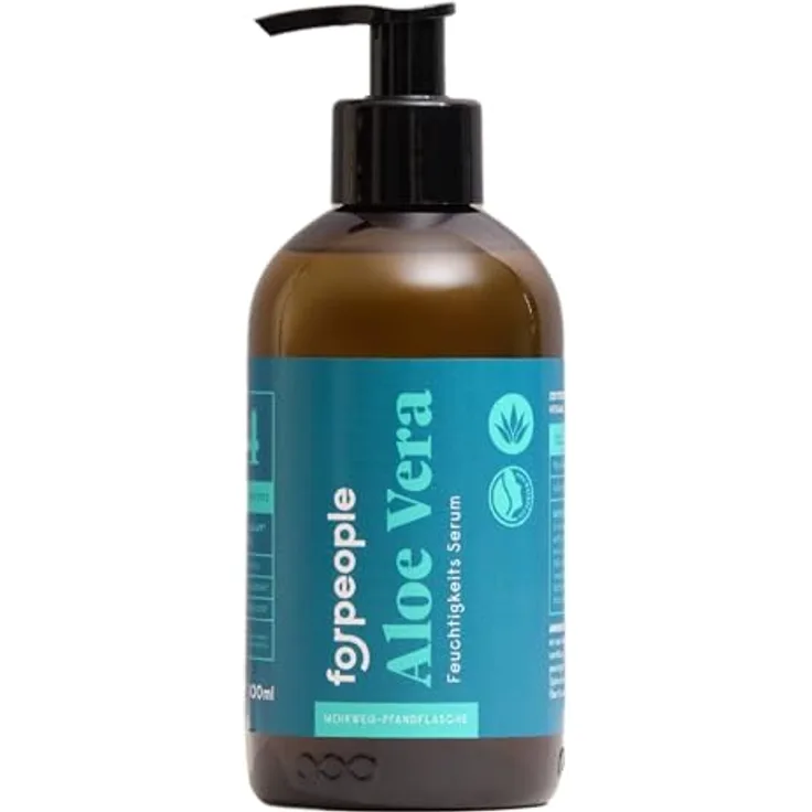 4people who care BIO Aloe Vera Gel 99,6% - 100% Natürlich, Vegan, Beruhigendes After Sun & Gesichtswasser, 300 ml (1er Pack)