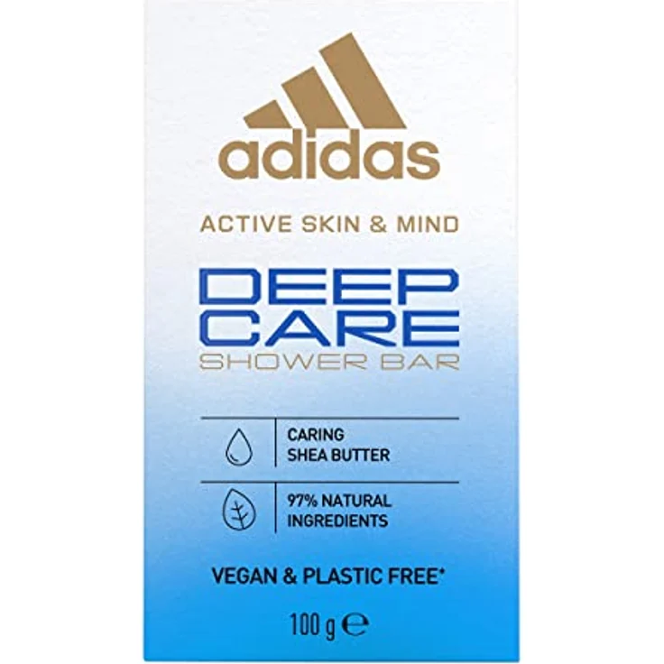 adidas Deep Care feste Dusche für sie, mit reichhaltiger Sheabutter, sanfte Pflege für sensible Haut, vegan, 100 g – Bild 4