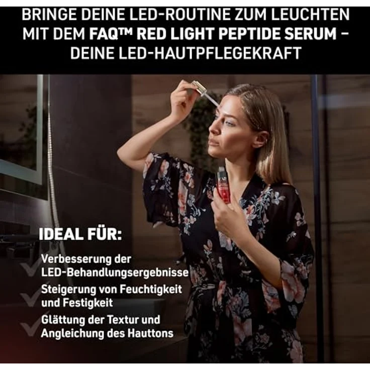 FOREO FAQ™ Red Light Peptide Serum, Gesichtsserum zur Verstärkung der LED-Therapie, 30 ml – Bild 2