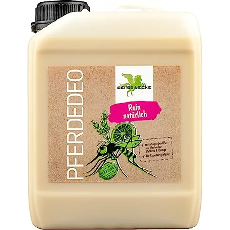 Bense & Eicke PferdeDeo 2500ml, natürliches Deodorant für Pferde mit Walnuss- und Orangen-Duft, pflegt Haut und Fell, fleckenfrei