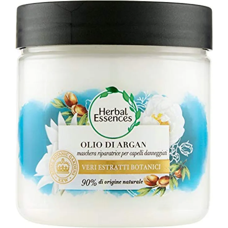 Herbal essences, Restaurierende Haarmaske mit Arganöl, schützt vor Styling-Schäden, arbeitet mit Royal Botanic Gardens, Kew, 250 ml