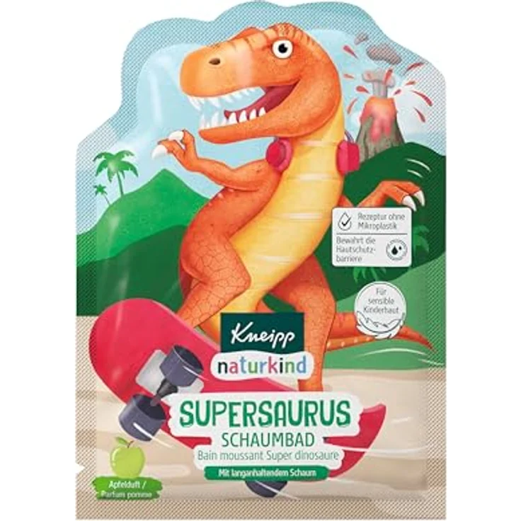 Kneipp Badesalz Naturkind Supersaurus, Badezusatz für Kinder, 40ml Packung – Bild 2