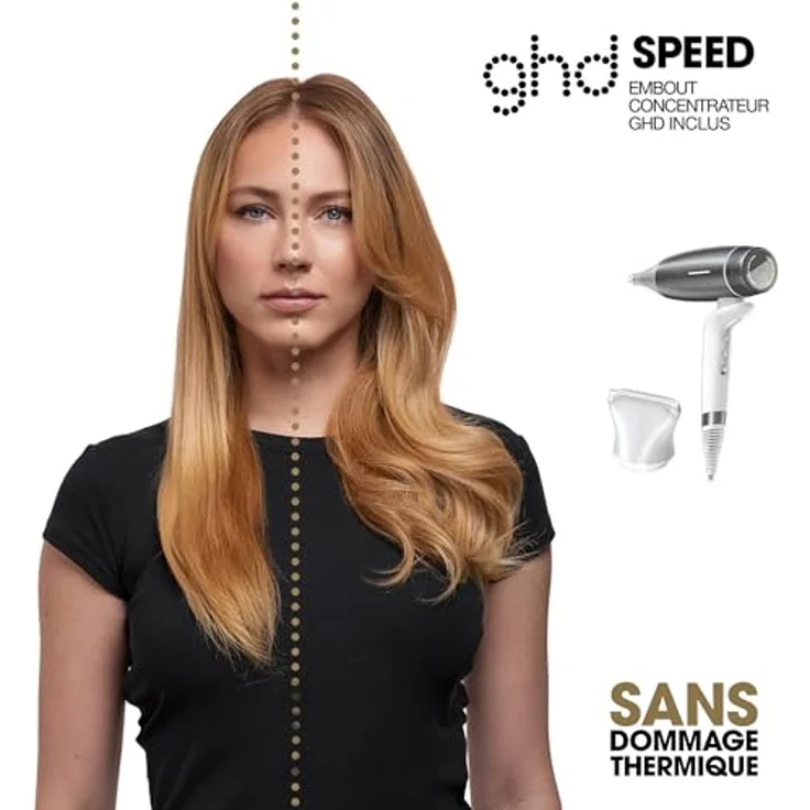 ghd Haartrockner speed, Silberweiß, mit ghd Halo™-Technologie, 4 Temperaturen, 4 Geschwindigkeiten, Cool-to-Touch, 2 Jahre Garantie – Bild 3