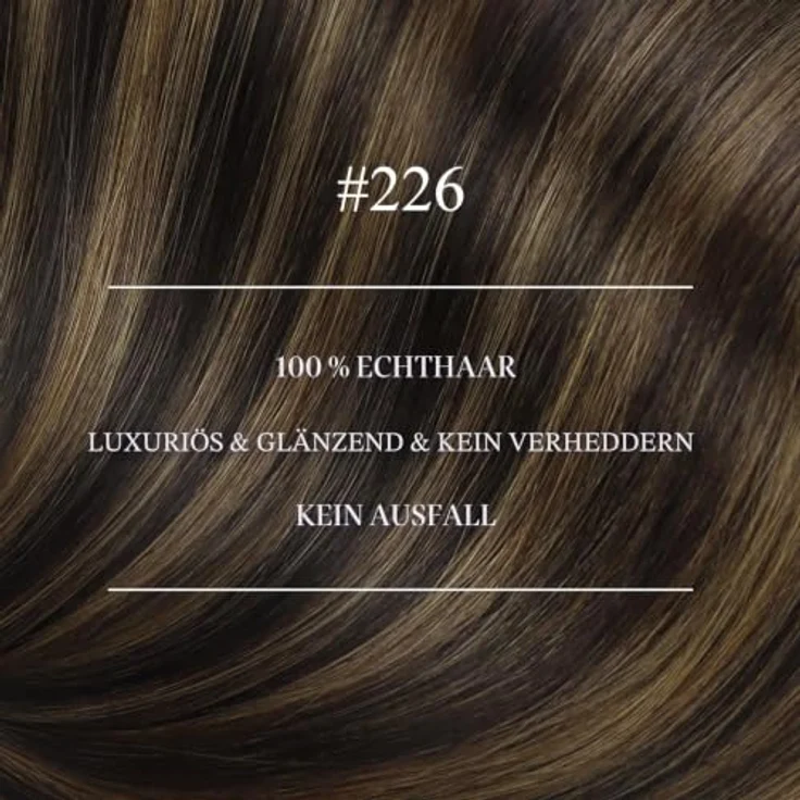 YoungSee Nanoring Echthaar Extensions 55cm, Dunkelbraun Ombre, unsichtbare, wiederverwendbare Haarverlängerungen für feines Haar, 50g – Bild 2