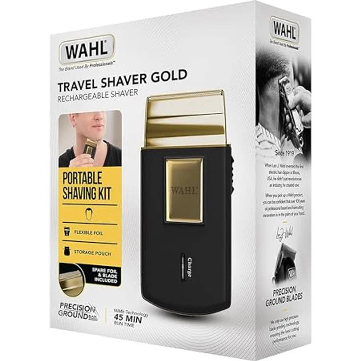 Wahl Reiserasierer Herrenrasierer Travel Shaver Gold Edition – Bild 5