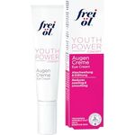 frei öl YOUTH POWER CONCEPT AugenCreme – mindert gezielt Augenfältchen, mit Hyaluron, Rotalge, Kamelienöl und Vitamin E, vegan & dermatologisch getestet, 15 ml