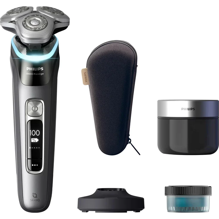 Philips Shaver Series i9000 Prestige (XP9202/30), Elektrorasierer mit SkinIQ Technologie und 360° Präzisionsscherkopf