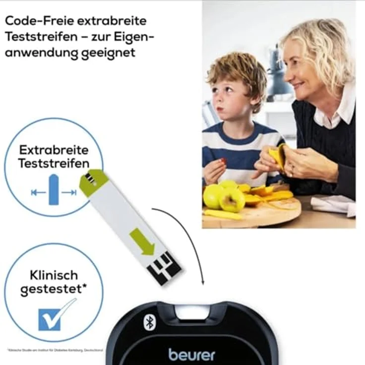 Beurer GL49 Blutzuckermessgerät für optimiertes Diabetesmanagement, mg/dl, 1 Stück – Bild 6