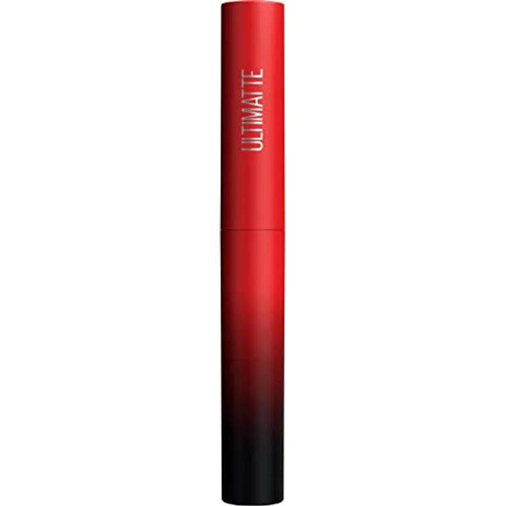 Maybelline New York Matter Lippenstift, Intensive Farbe und angenehmer Tragekomfort, Color Sensational Ultimatte, Farbe: Nr. 199 More Ruby (Rot), 1 x 2 g
