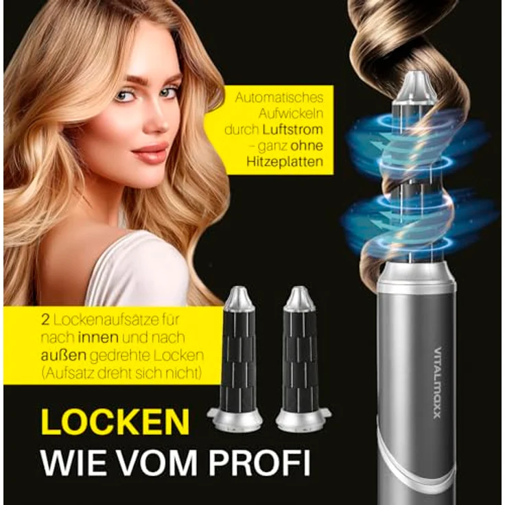 VITALmaxx Warmluftbürste, Hair Styler Flex in Farbe, WEEE-Reg.-Nr. DE 66809917 – Bild 5