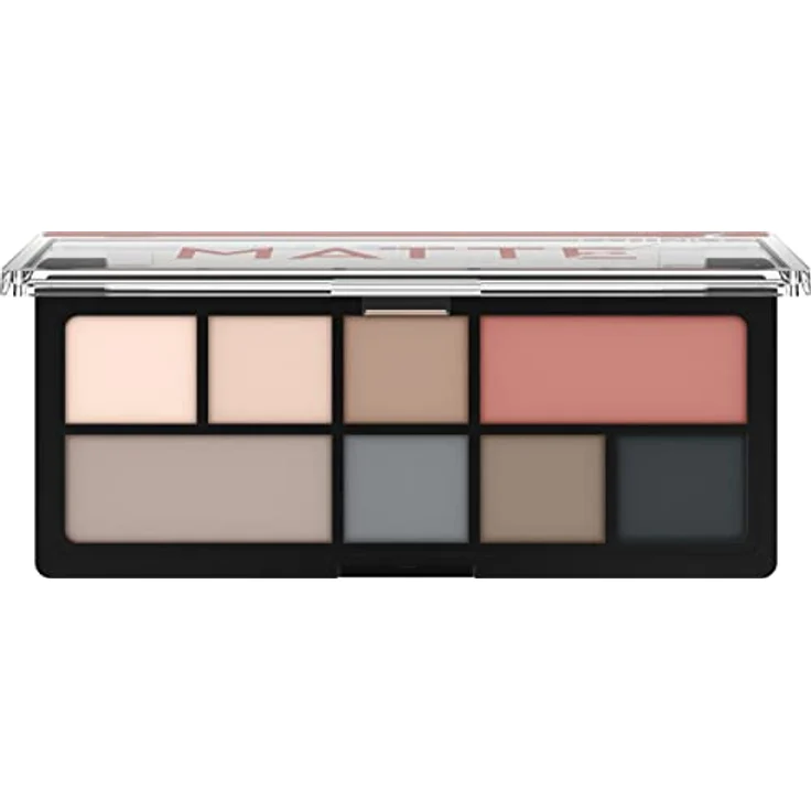 Catrice The Dusty Matte Eyeshadow Palette, Lidschatten, Grau, 8 Grau-Töne, matt, vegan, ohne Mikroplastikpartikel, ohne Parfüm, ölfrei, 1er Pack (9g) – Bild 2