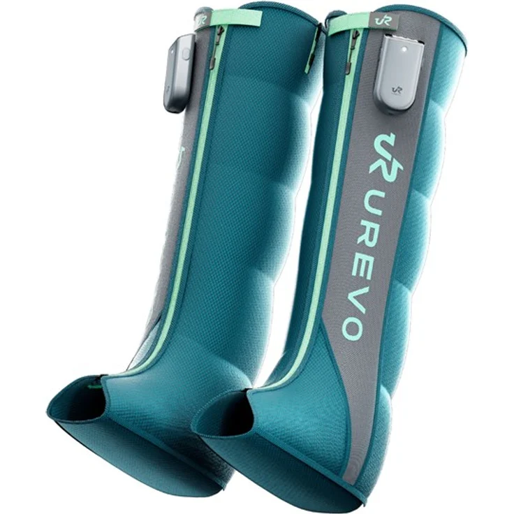 UREVO Wireless Smart Recovery Boots, Kabellose Massagegeräte mit AI Smart Massage™, grünes Design, 8 intelligente Programme, integrierte Wärmefunktion