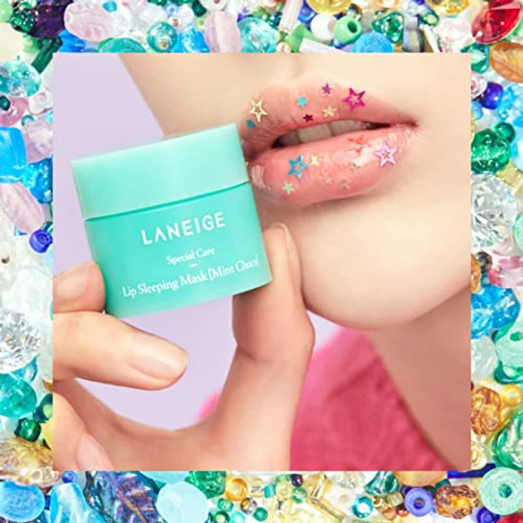 LANEIGE Lip Sleeping Mask EX, 20g Lippenmaske mit Beeren-Mix-Komplex, Mint Choco Duft – Bild 4